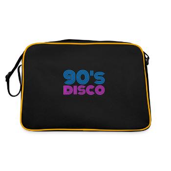90s années 90 Tenue 90's Disco Party Cadeau - Sac Retro - noir/or - Dos