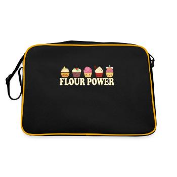 Boulanger drôle et le cadeau de boulanger amateur - Sac Retro - noir/or - Dos