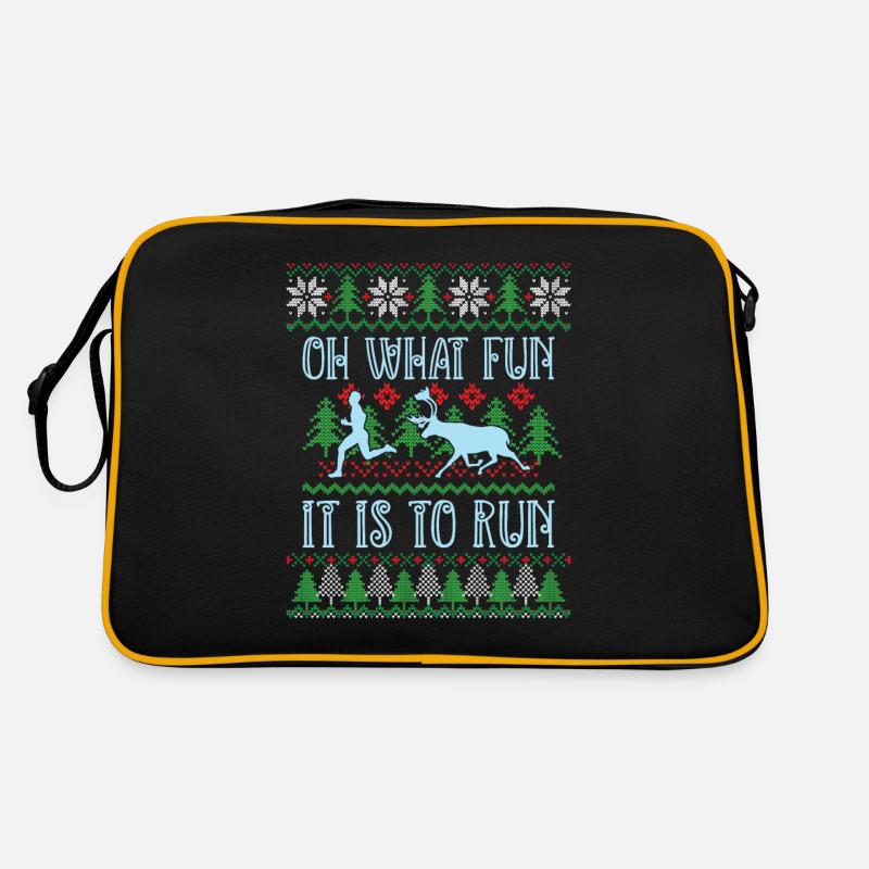 Oh what fun it is to run - ugly sweater run 5k Retro Bag