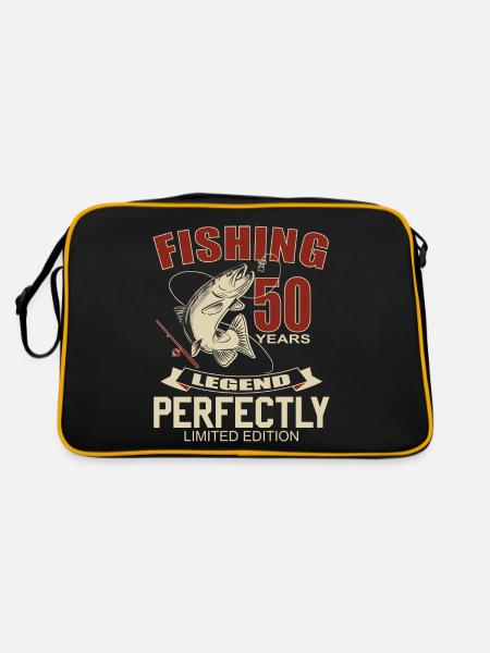 Fishing 50th Birthday Limited Edition Angler - Retro Bag - black/gold - Back