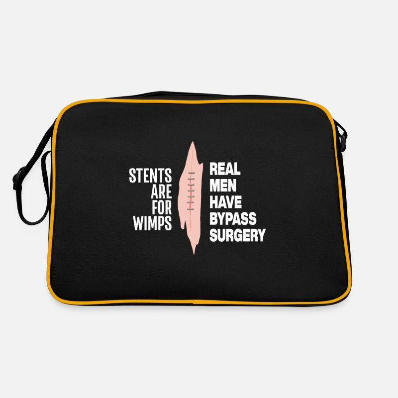 Stents Are For Wimps Real Men Have Bypass Surgery Retro Tasche