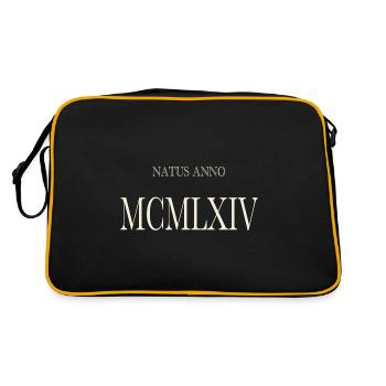 Natus Anno 1964 - Retro Bag - black/gold - Back