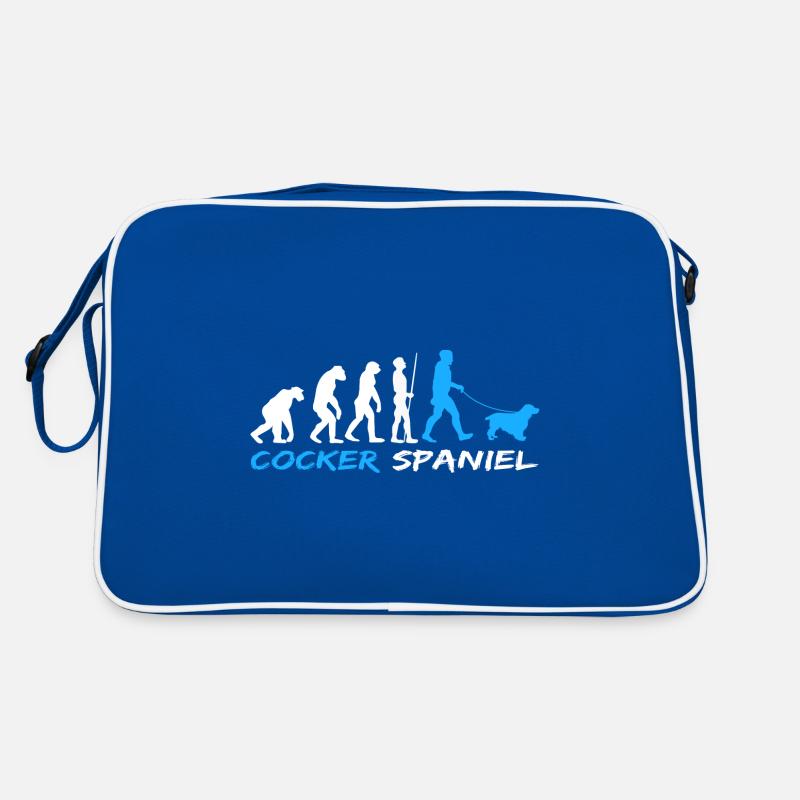English Cocker Spaniel Dog Owner Evolution Retro Bag