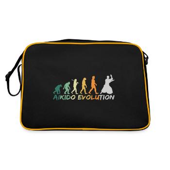 Aikido japonais évolution de l'art martial rétro - Sac Retro - noir/or - Dos