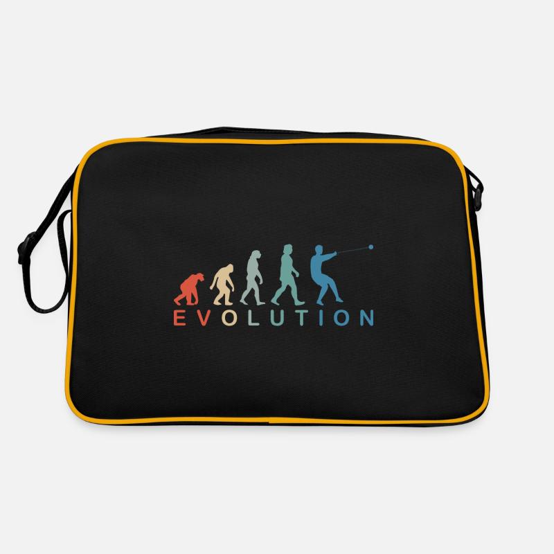 Hammerwerfen Hammerwurf Männer Evolution Retro Retro Tasche