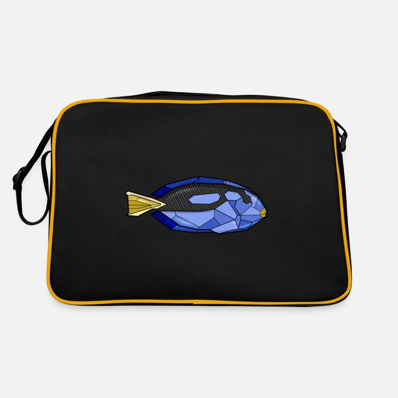 Geometrisch Doktorfisch Retro Tasche