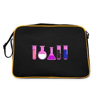 Genderfluid Pride Test Tubes - Retro Bag - black/gold - Back