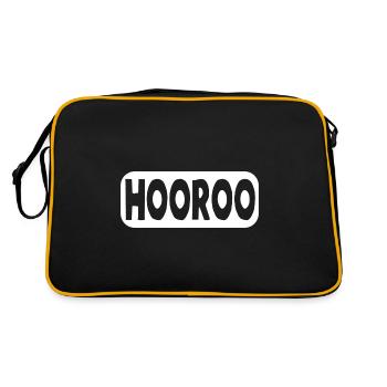 HOOROO Goodbye - Retro Bag - black/gold - Back