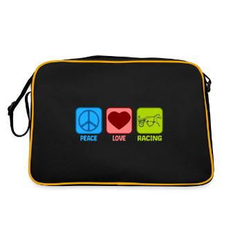 Harnais Racing Peace Love - Sac Retro - noir/or - Dos