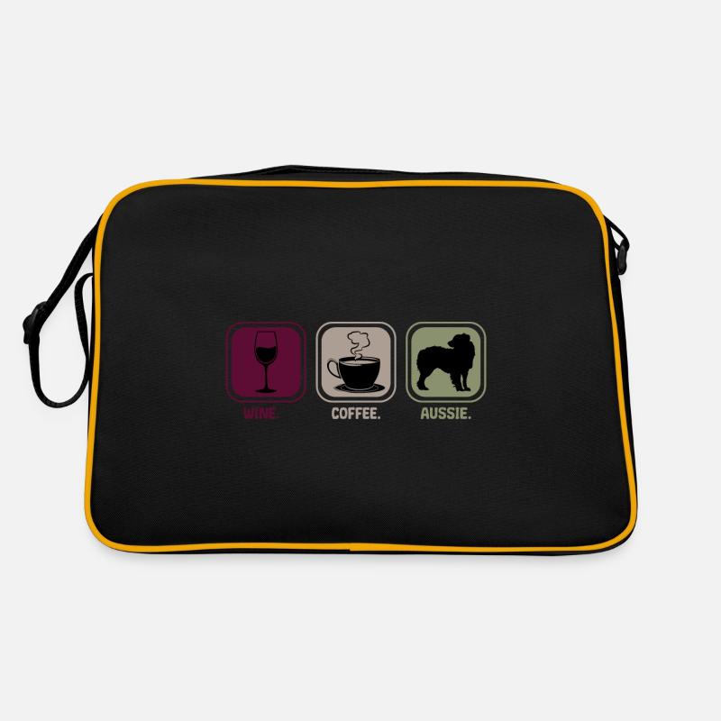 Aussie Australian Shepherd Vin Café Sac Retro