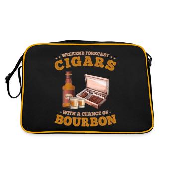 Weekend Forecast Cigars with a Chance of Whiskey - Retro Bag - black/gold - Back