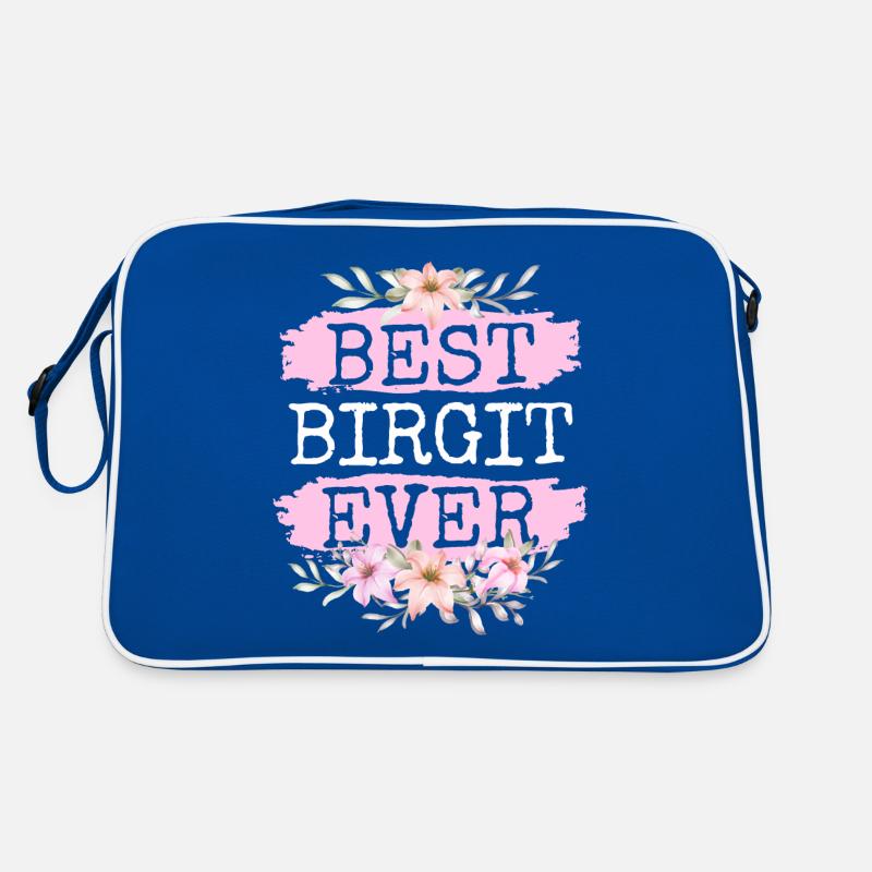 Birgit Geschenk Name Geburtstag Retro Tasche