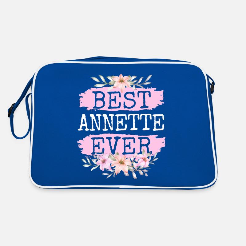 Annette Geschenk Name Geburtstag Retro Tasche
