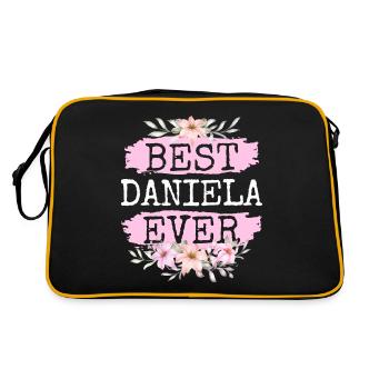 Daniela Gift Name Birthday - Retro Bag - black/gold - Back