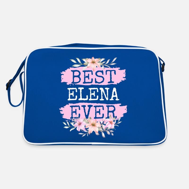 Elena Geschenk Name Geburtstag Retro Tasche