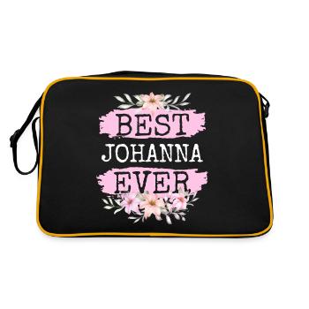 Johanna Nom du cadeau Anniversaire - Sac Retro - noir/or - Dos