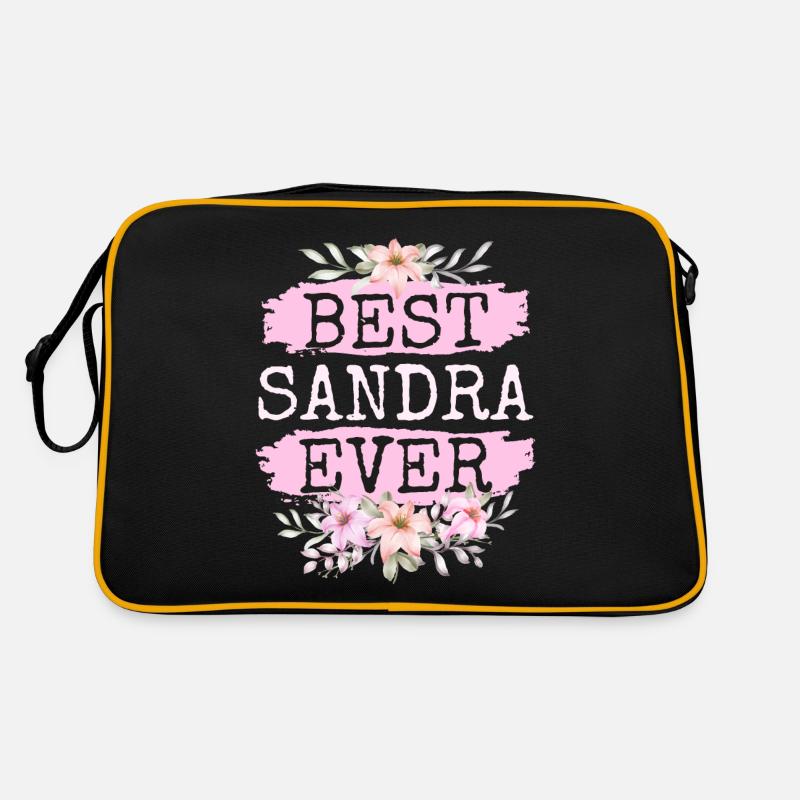 Sandra Nom du cadeau Anniversaire Sac Retro