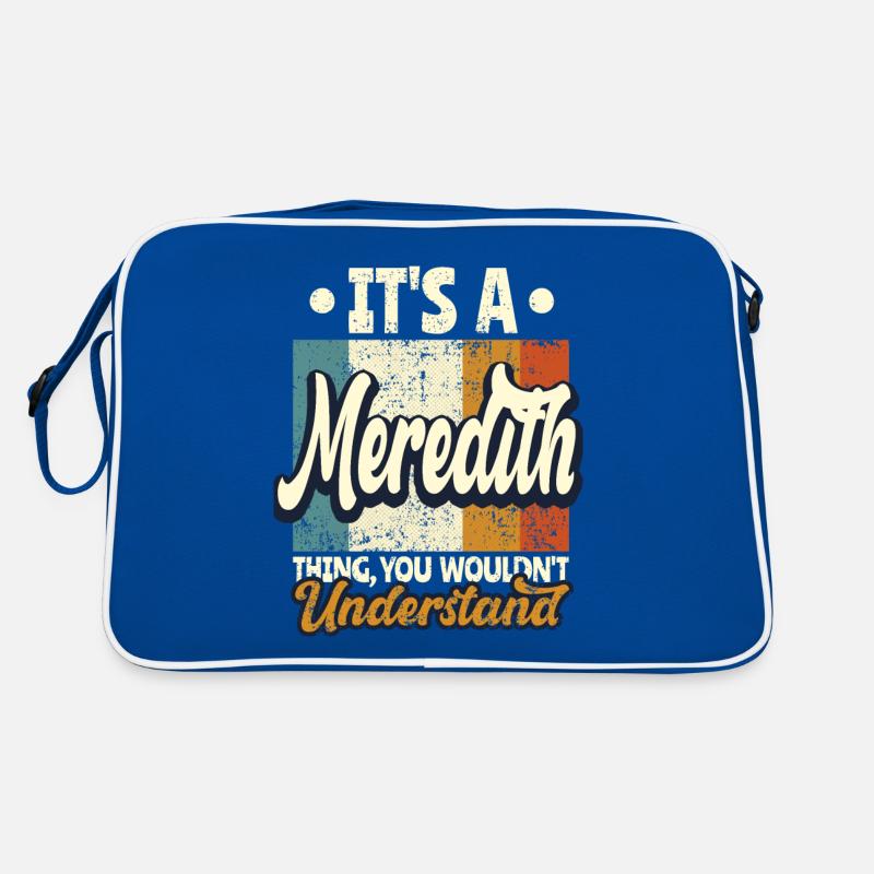 Meredith Name Geschenk Personalisiert Lustig Retro Tasche