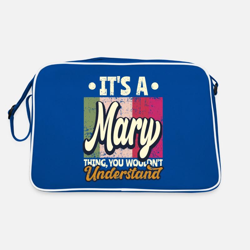 Mary Name Gift Personalized Saying Funny Retro Bag
