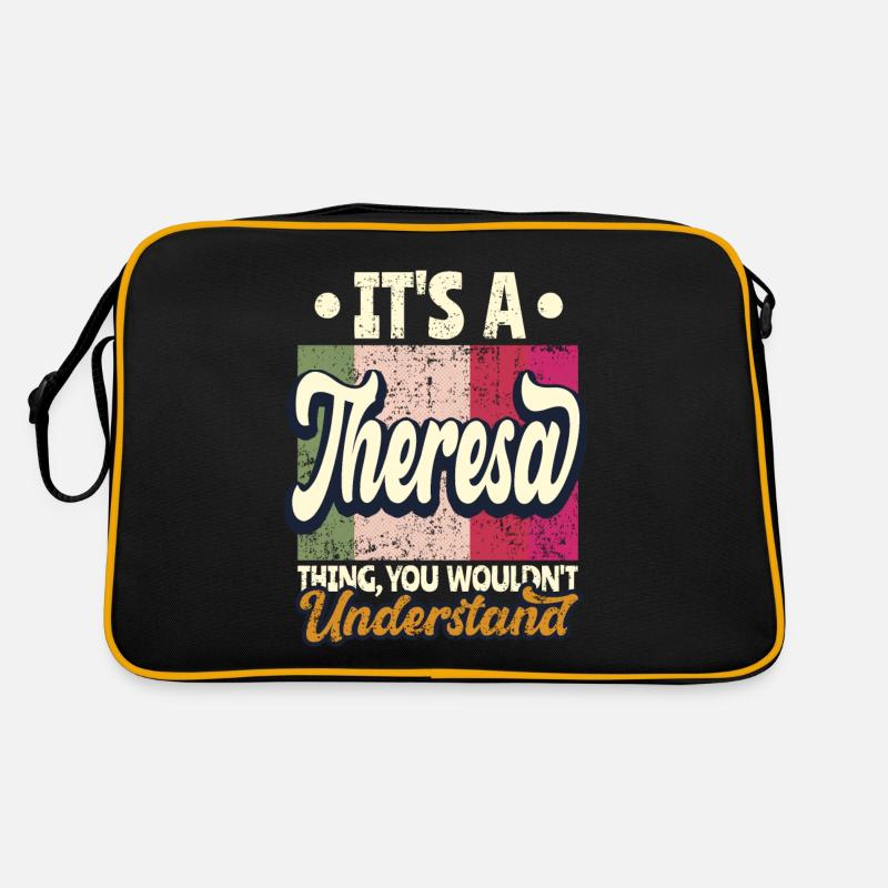 Theresa Name Gift Personalized Saying Funny Retro Bag