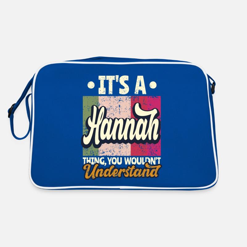 Hannah Name Gift Personalized Quote Funny Retro Bag