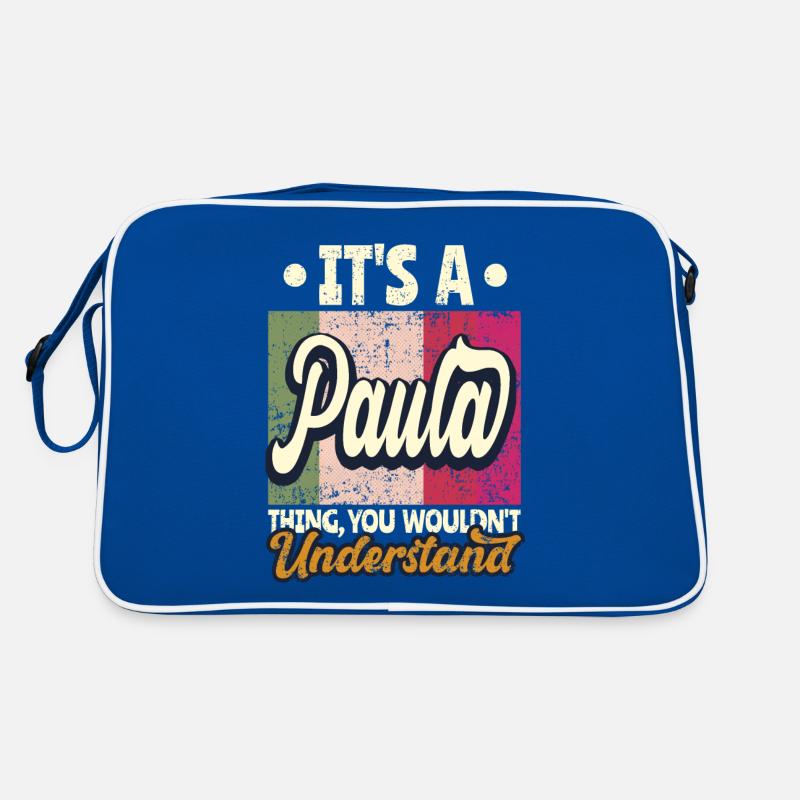 Paula Name Gift Personalized Saying Funny Retro Bag
