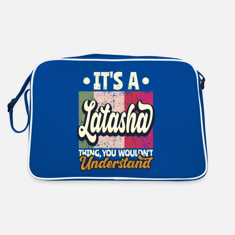 Latasha Name Geschenk Personalisiert Spruch Lustig Retro Tasche