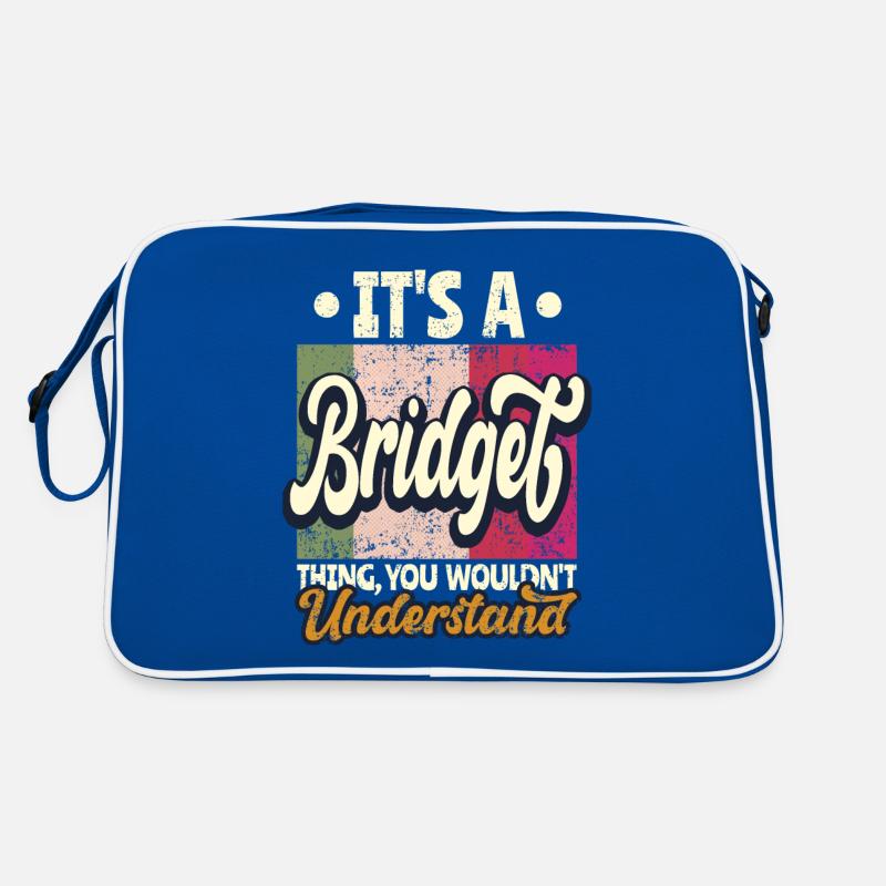 Bridget Name Gift Personalized Saying Funny Retro Bag