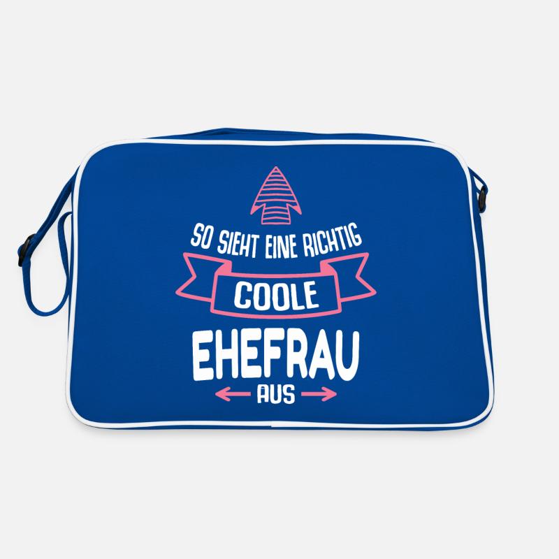 Ehefrau Geschenk Lustig Spruch Ehe Hochzeitstag Retro Tasche