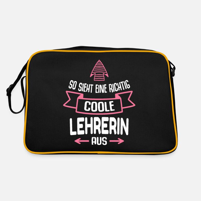 Lehrerin Geschenk Lustig Spruch Lahrer Schule Retro Tasche