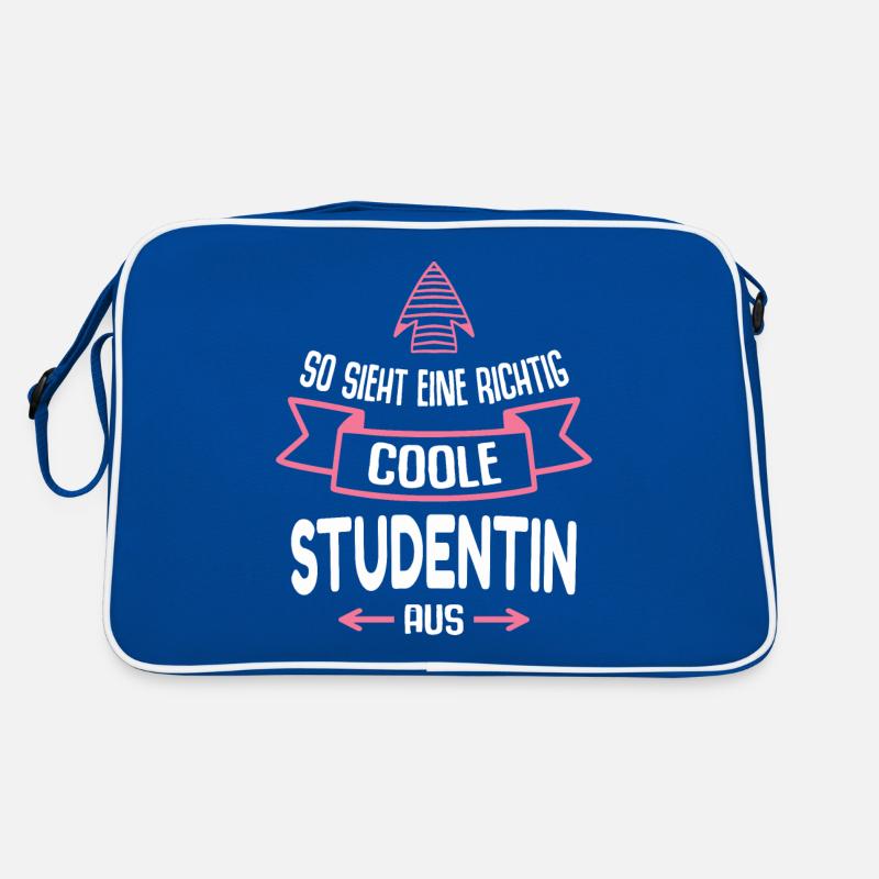 Studentin Geschenk Lustig Spruch Retro Tasche