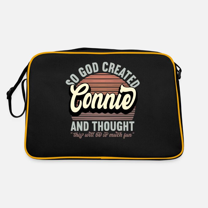 Name Connie Gift Birthday Saying Funny Retro Bag