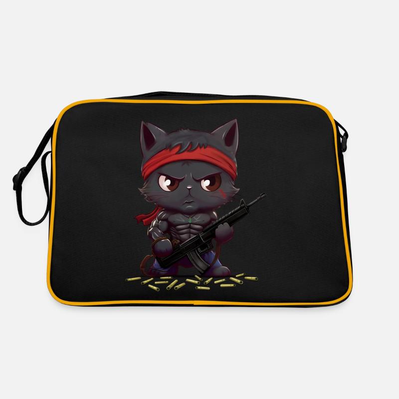 La vendetta Kitty de Rambo - Sac Retro - noir/or