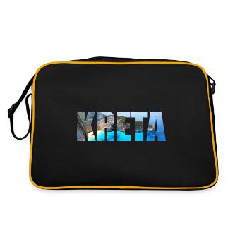 Crète Cadeaux de vacances - Sac Retro - noir/or - Dos