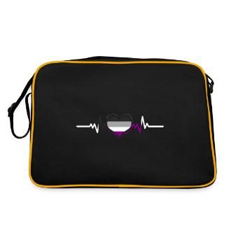 Ace Pride Heartbeat - Sac Retro - noir/or - Dos