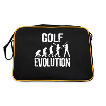 Golf Evolution - Retro Tasche - Schwarz/Gold - Hinten