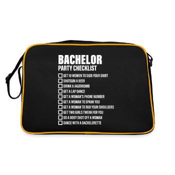 Bachelor Party Checklist - JGA - Sac Retro - noir/or - Dos