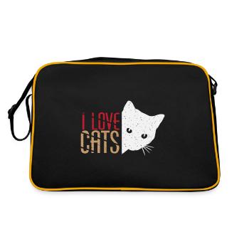 chats ami - Sac Retro - noir/or - Dos