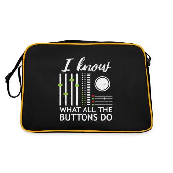 DJ - Retro Bag - black/gold - Back