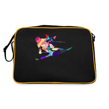 Skiing - Retro Bag - black/gold - Back