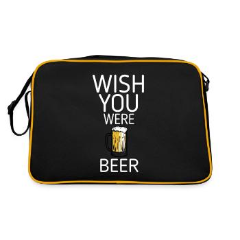 Bière jardin bière bouteille bière bière tente chope de bière - Sac Retro - noir/or - Dos