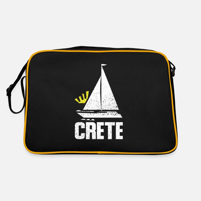 Kreta - Retro Tasche - Schwarz/Gold