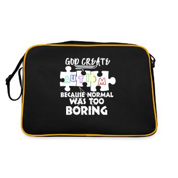 Autisme Autiste Autiste Autisme Autistes Talentueux - Sac Retro - noir/or - Dos