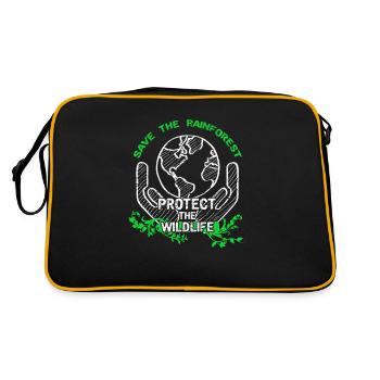 Conservation Rainforest Amazon Climate Change Climate - Sac Retro - noir/or - Dos
