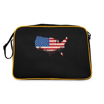 America - Retro Bag - black/gold - Back