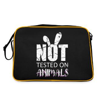Animal testing - Retro Bag - black/gold - Back