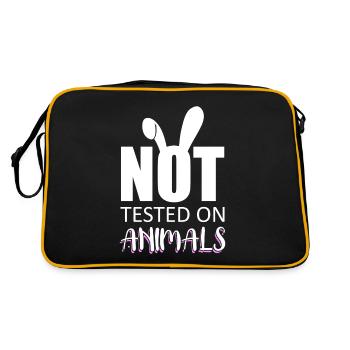 Animal welfare Animal experiments Animal lovers Animal welfare - Retro Bag - black/gold - Back