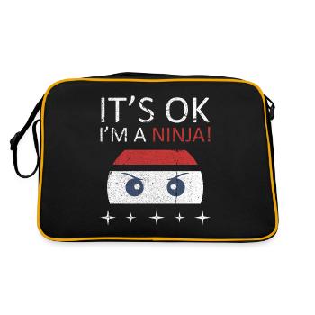 Ninja - Sac Retro - noir/or - Dos