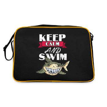 Natation moniteur de natation piscine nageur - Sac Retro - noir/or - Dos