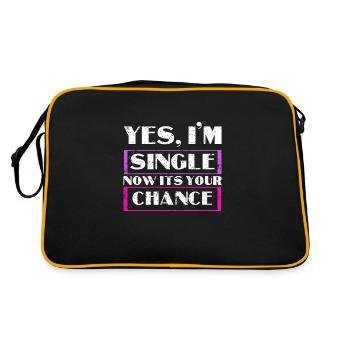 single - Retro Bag - black/gold - Back